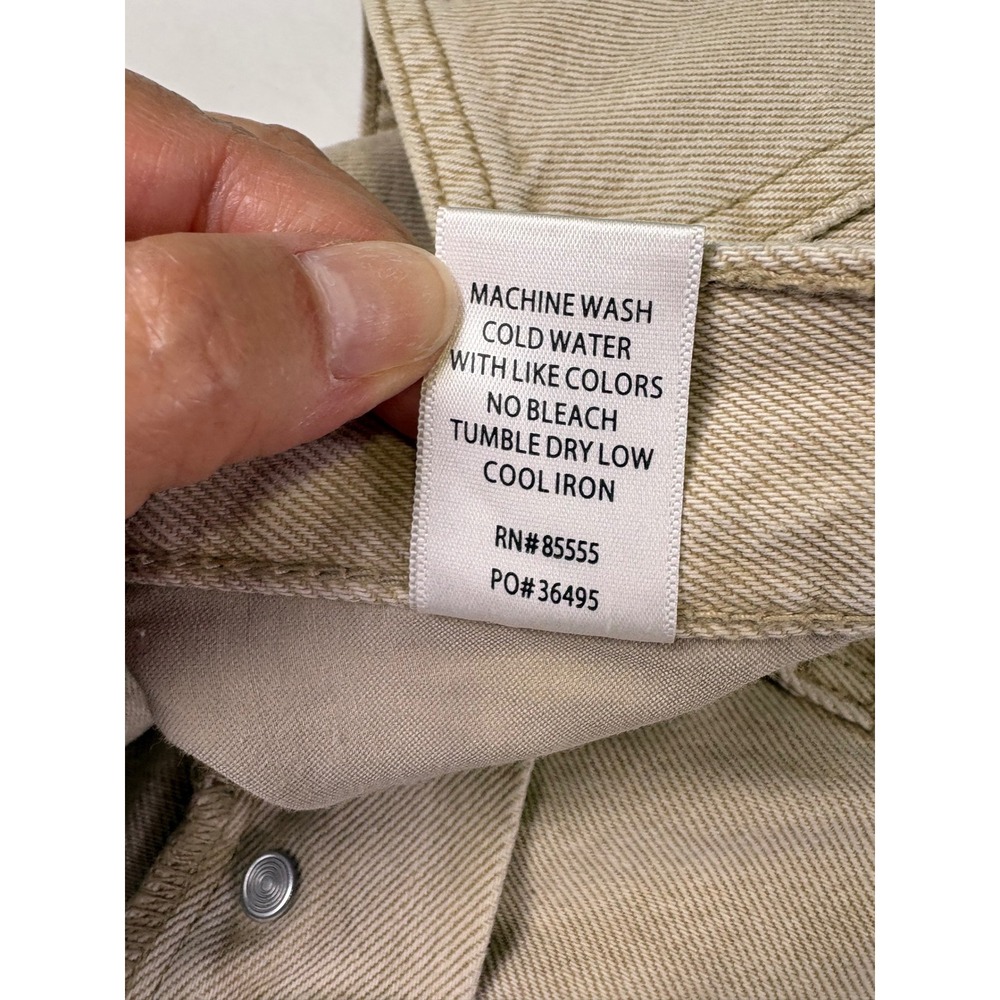 Pistola Ryder High Rise Cuffed Jeans 27 Oat Wide Leg Coastal Euro Neutral Modern - Picture 6 of 8